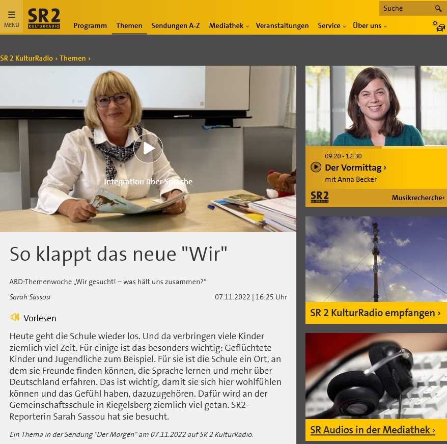 Read more about the article Radiointerview mit Schulleiter Günter Engel